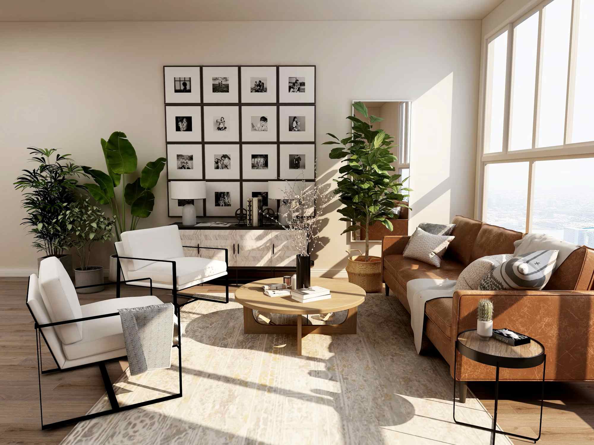 Contemporary residential living room